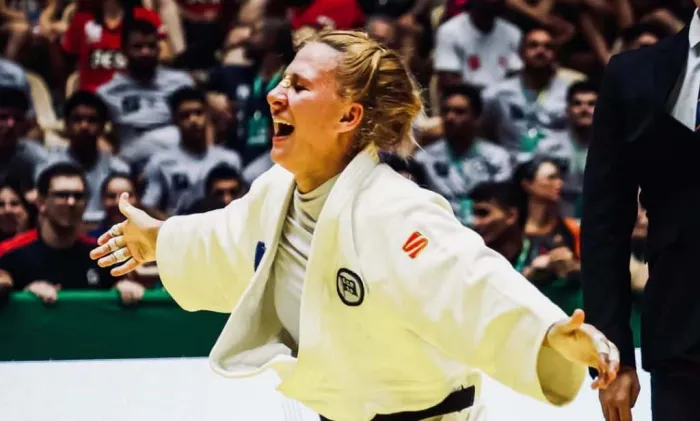 Judoca do Programa Talento Esportivo, Rafa Cavalcanti ganha ouro inédito no Troféu Brasil Sênior