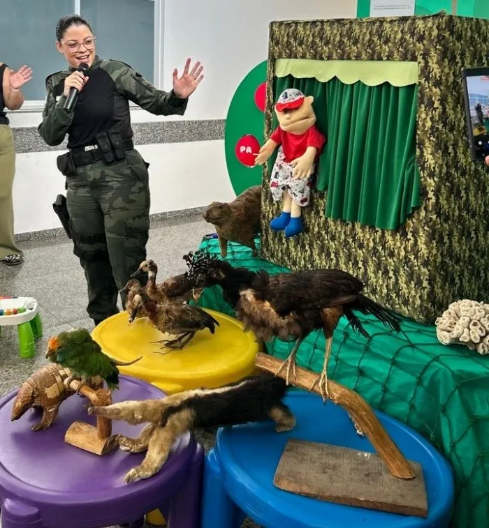 BPMA realiza ação de educação ambiental no Hospital Infantil de Cachoeiro de Itapemirim