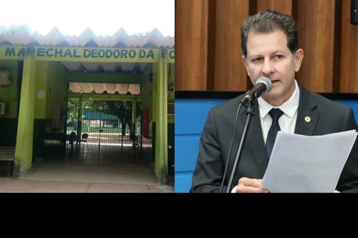 Escola Marechal Deodoro, em Aquidauana, pode receber reforma nas calçadas