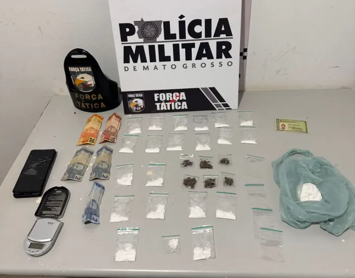Força Tática prende dois homens por tráfico de drogas em Tangará da Serra
