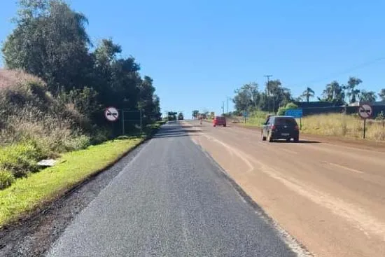 DER/PR faz melhorias nos acostamentos da PRC-158 em Rio Bonito do Iguaçu