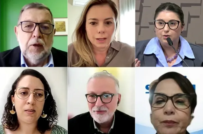Flávio Arns (acima, à esq.) presidiu audiência sobre o acesso a tratamento de hipertensão pulmonar - Foto: Reprodução/TV Senado