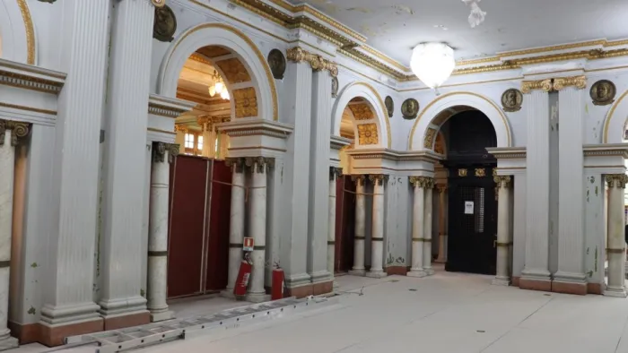 Desde 2021, já foram investidos mais de R$ 19 milhões na recuperação do prédio com restauração arquitetônica e artística -Foto: Solange Brum/Ascom Sedac