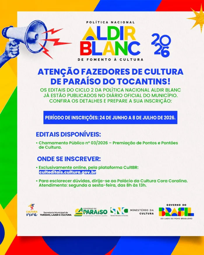 Foto: Reprodução/Prefeitura de Paraíso - TO