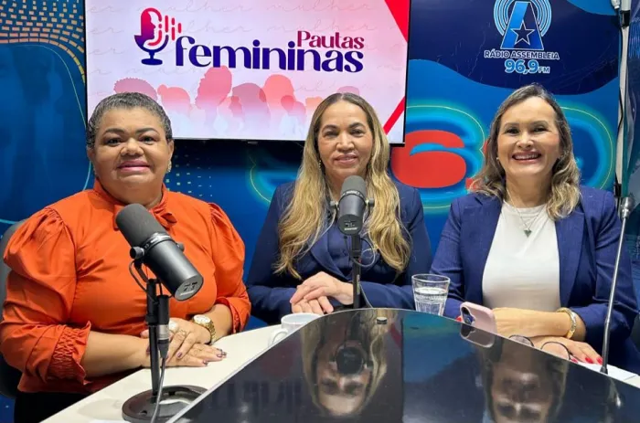 Secretária Augusta Andrade conversou com as apresentadoras Josélia Fonseca e Régina Santana, no programa 'Pautas Femininas'