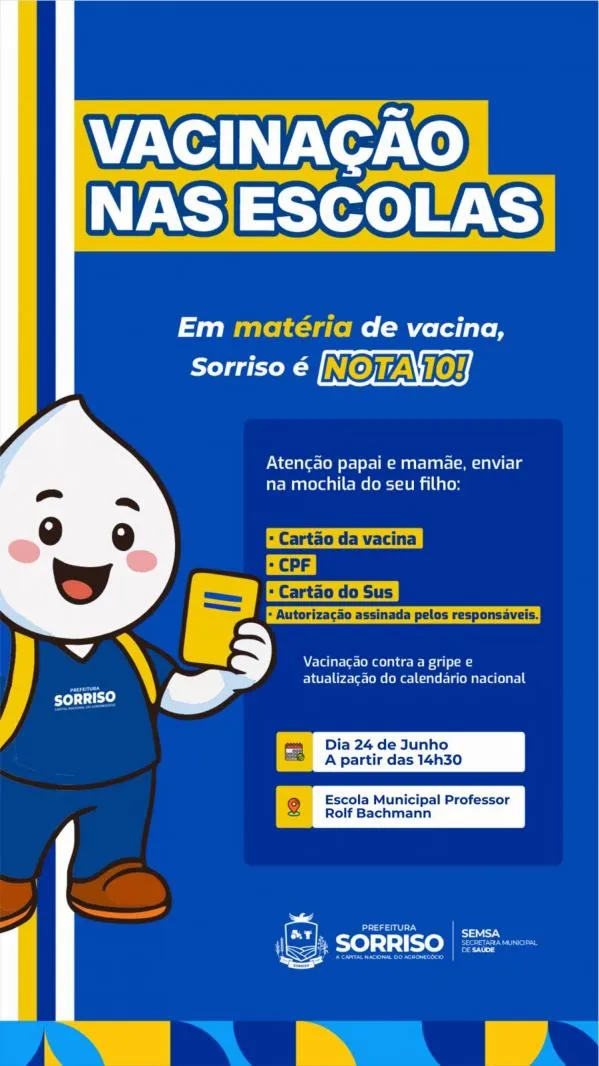 Foto: Reprodução/Prefeitura de Sorriso - MT