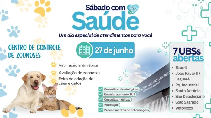 Rio Preto promove ação integrada de Saúde neste sábado, 27 de junho