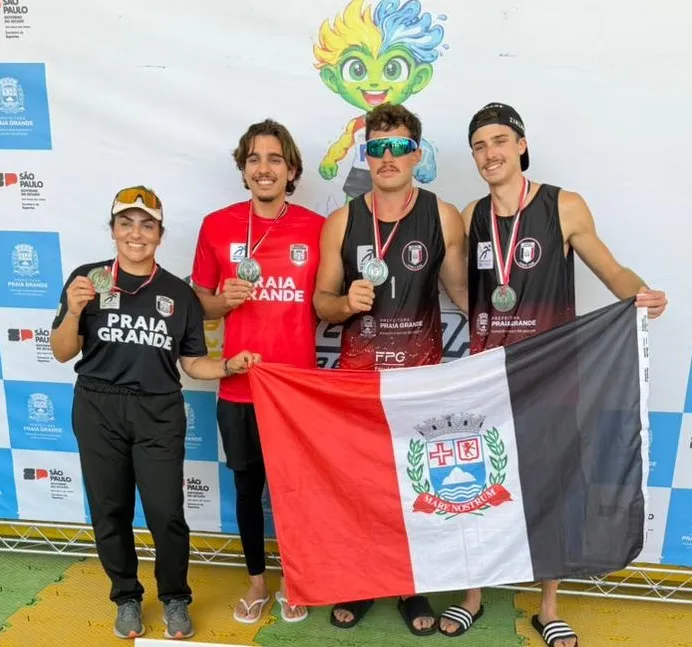 Vôlei de praia do Time PG ganha duas pratas nos Jogos Regionais