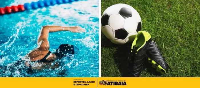 Prefeitura oferece aulas gratuitas de Natação e Futebol