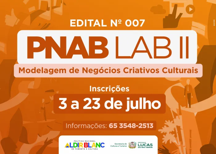 Secretaria de Cultura abre inscrições para edital que vai impulsionar negócios criativos em Lucas do Rio Verde