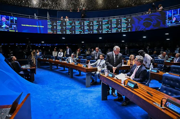 O Plenário do Senado durante as votações desta terça-feira - Foto: Waldemir Barreto/Agência Senado