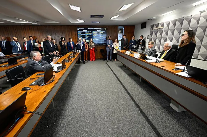 Senador Izalci questiona a Mesa da comissão mista sobre emenda rejeitada - Foto: Ton Molina/Agência Senado