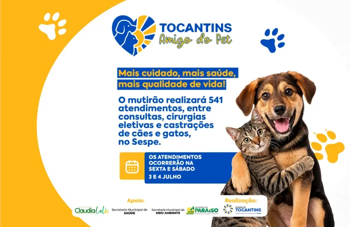 Foto: Reprodução/Prefeitura de Paraíso - TO