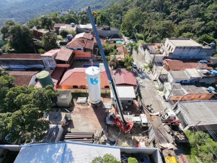 Reservatório Santa Inês, em Caieiras. Foto: Sabesp/Divulgação