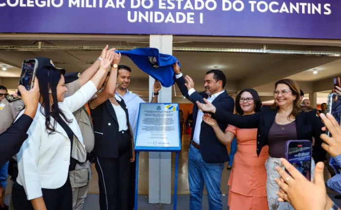 Governador Wanderlei Barbosa inaugura reforma do Colégio Militar em Palmas e entrega internet via satélite para garantir acesso digital a todas as escolas do estado - Foto: Aldemar Ribeiro/Governo do Tocantins