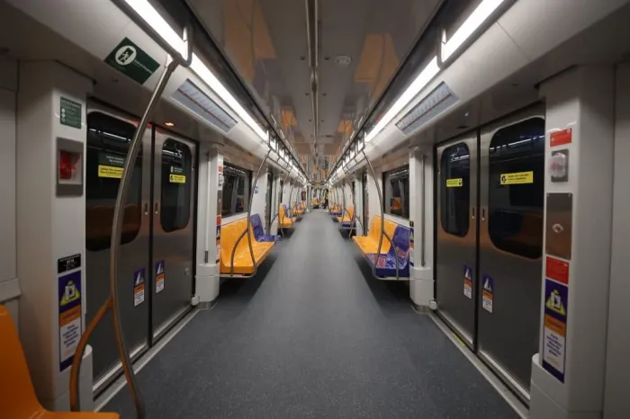 Interior do trem da Linha 6-Laranja. Foto: Paulo Guereta/Governo de São Paulo