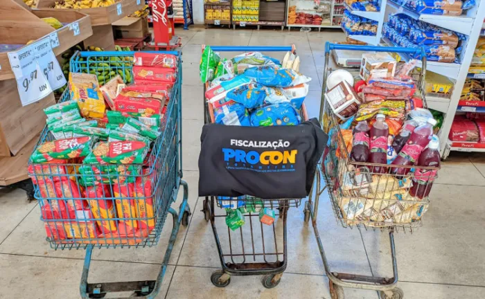 Ação do Procon Tocantins recolheu 17.448 produtos - Foto: Procon/Governo do Tocantins