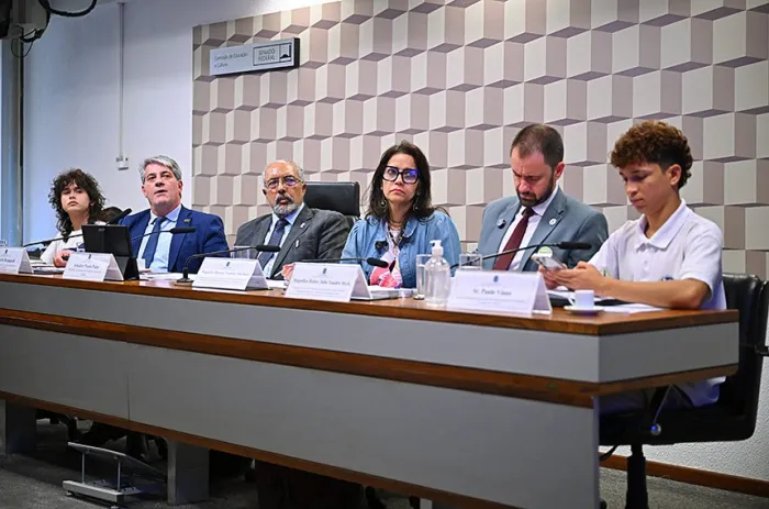 Paim preside a reunião da Comissão de Educação - Foto: Ton Molina/Agência Senado