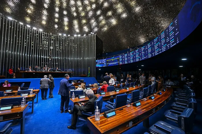 O Plenário do Senado durante as votações desta quarta-feira - Foto: Ton Molina/Agência Senado