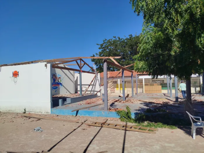 Na zona rural de Petrolina, Escola da comunidade Terra da Liberdade começa a ganhar nova estrutura