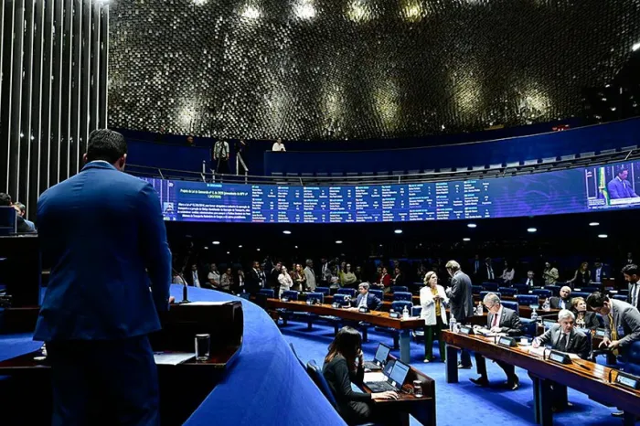 O Plenário do Senado durante as votações desta terça-feira - Foto: Waldemir Barreto/Agência Senado