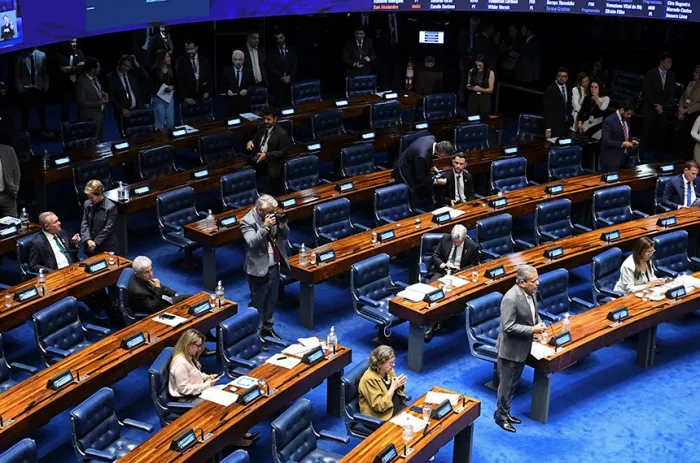 O Plenário do Senado durante as votações desta quarta-feira - Foto: Jonas Pereira/Agência Senado