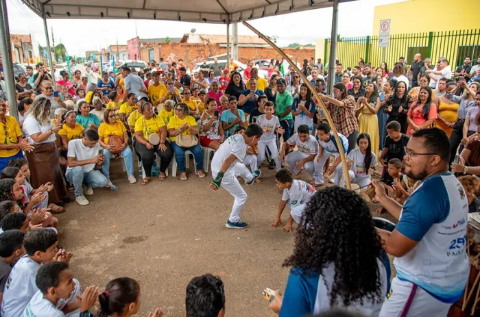 Aula de capoeira em Paraupebas (PA): luta-dança praticada desde o século 18 no Brasil é Patrimônio Cultural Imaterial - Foto: Irisvelton Silva/Prefeitura Paraupebas