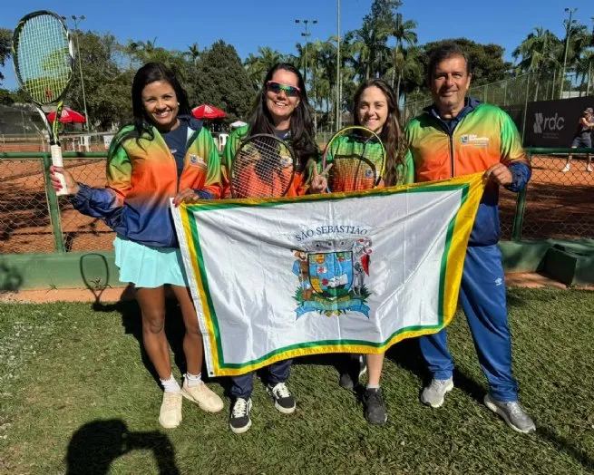 Tênis feminino de São Sebastião conquista medalha de bronze e sobe no pódio nos Jogos Regionais