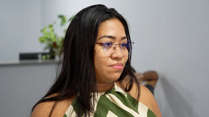 Joyce comemora, pois agora o atendimento acontece muito mais perto de casa