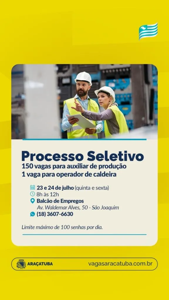 Foto: Reprodução/Prefeitura de Araçatuba - SP