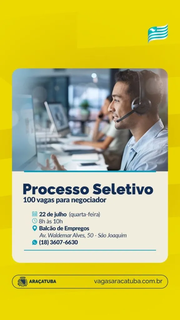 Foto: Reprodução/Prefeitura de Araçatuba - SP