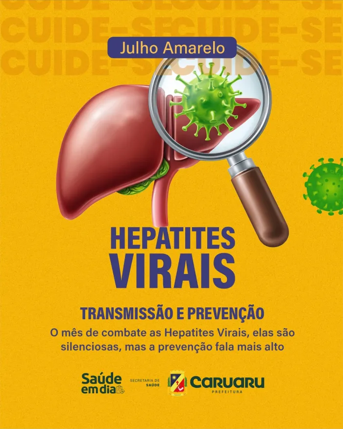 Julho Amarelo: Prefeitura de Caruaru promove ação gratuita de prevenção e combate às hepatites virais no Marco Zero