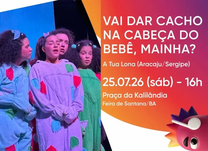 Espetáculo infantil celebra diversidade, autoestima e união familiar na Praça da Kalilândia