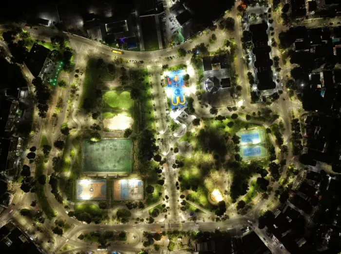 Aterro do Cocotá ganha nova iluminação em LED