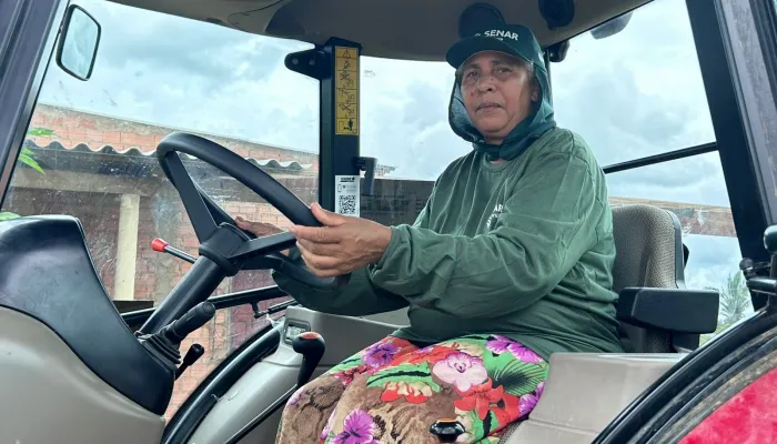 Aparecida disse que a agricultura garante o sustento da família
