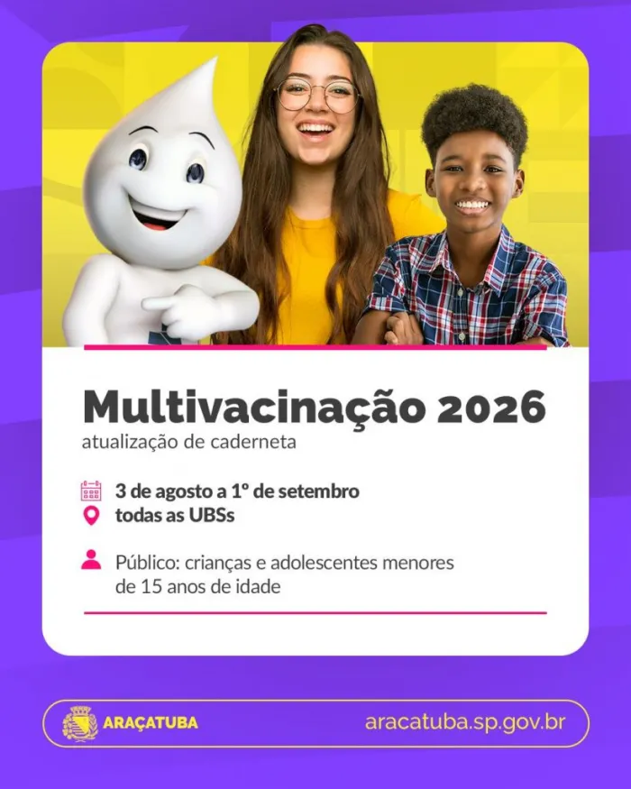 Foto: Reprodução/Prefeitura de Araçatuba - SP