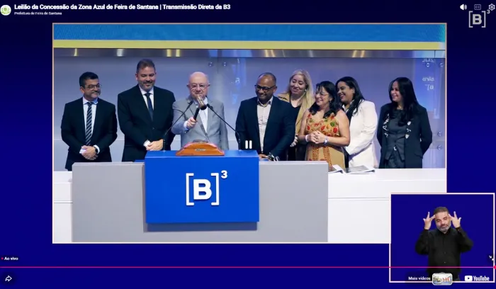 Consórcio ZAD vence leilão da Zona Azul na B3 e vai modernizar estacionamento rotativo de Feira de Santana