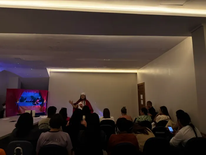 Um dos momentos mais marcantes foi a apresentação do grupo de teatro
