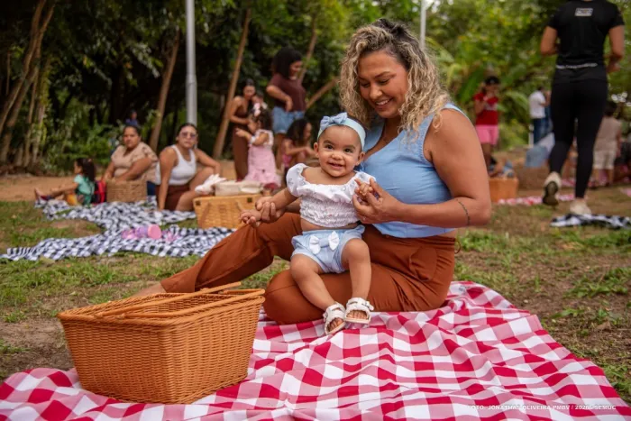MÊS DA PRIMEIRA INFÂNCIA - Natureza, brincadeira livre e interação marcam experiência das famílias no Parque Naturalizado de Boa Vista