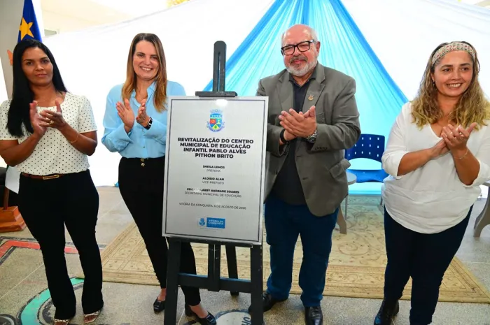Prefeitura alcança a marca de 101 escolas revitalizadas com entrega do CMEI Pablo Alves Pithon Brito