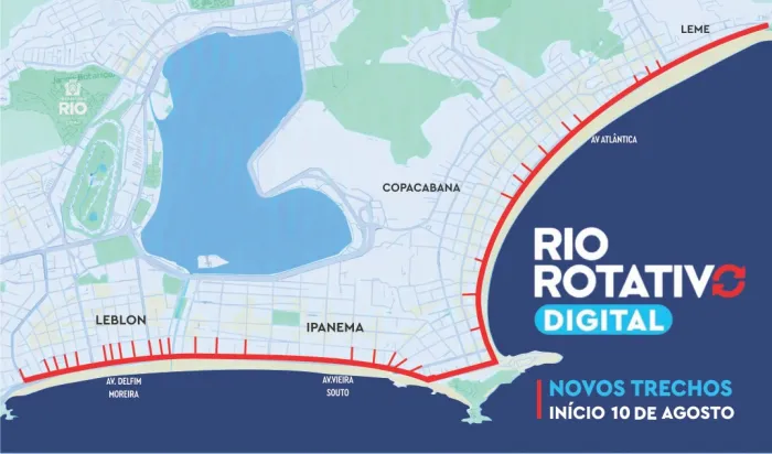 Prefeitura amplia Rio Rotativo Digital para a orla da Zona Sul