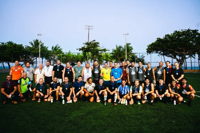 Seminfra e Iplam realizam jogo de futebol em homenagem ao Dia dos Pais na Areninha Pajuçara