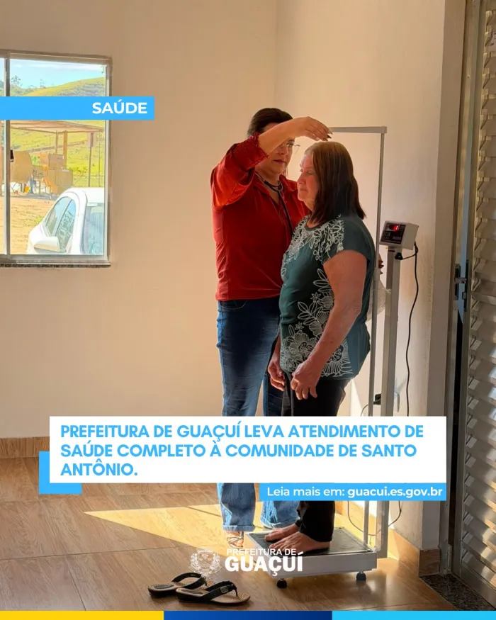 Prefeitura de Guaçuí leva médicos, nutricionista, psicólogo e atendimento farmacêutico à comunidade de Santo Antônio