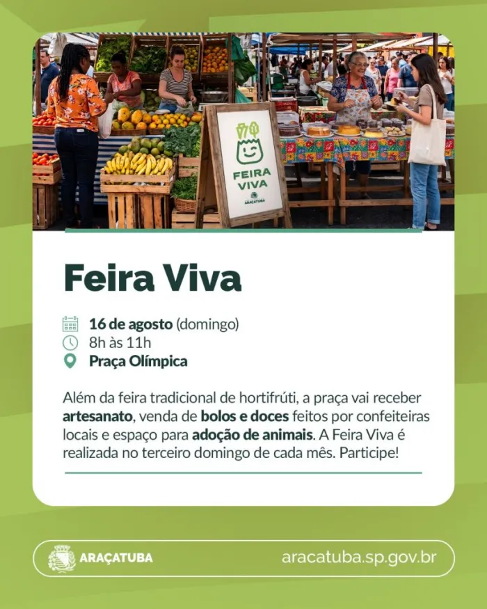 Foto: Reprodução/Prefeitura de Araçatuba - SP