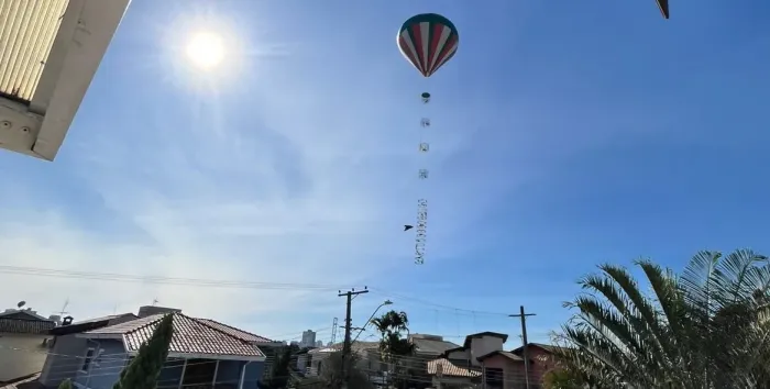 Defesa Civil alerta para os riscos de soltar balões durante o período de estiagem