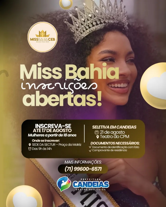Foto: Reprodução/Prefeitura de Candeias - BA