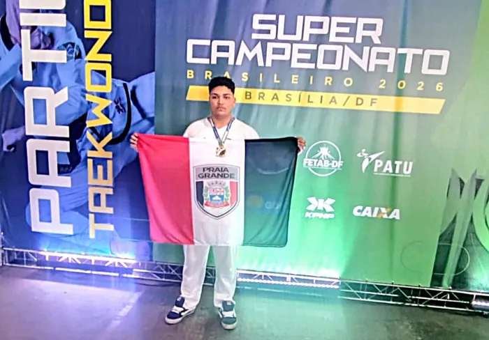 Caio Ramos do Time PG conquista o bicampeonato brasileiro de taekwondo