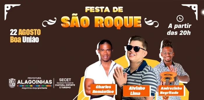 Festa de São Roque reúne música e tradição no distrito de Boa União