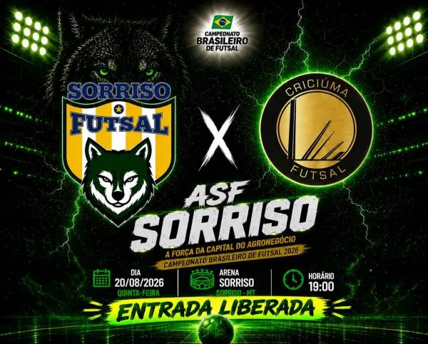 ASF recebe o Criciúma nesta quinta-feira pelo Campeonato Brasileiro de Futsal