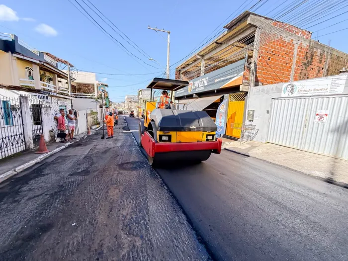 20/8/2026 - Pavimenta Lauro segue transformando vias de Itinga com recuperação asfáltica